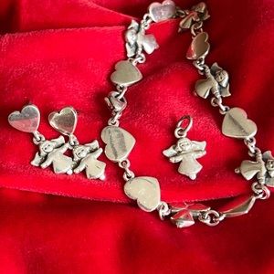 RARE VINTAGE James Avery Guardian Angel SET